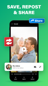 اسکرین شات 4 برنامه Status Saver: Story Downloader