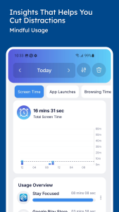 اسکرین شات 3 برنامه Stay Focused: Site/App Blocker