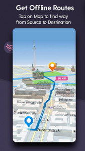اسکرین شات برنامه Offline Maps, GPS Route Directions 2