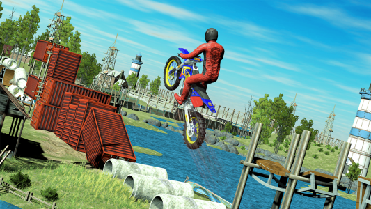 اسکرین شات 3 برنامه Bike Games: Stunt Racing Games