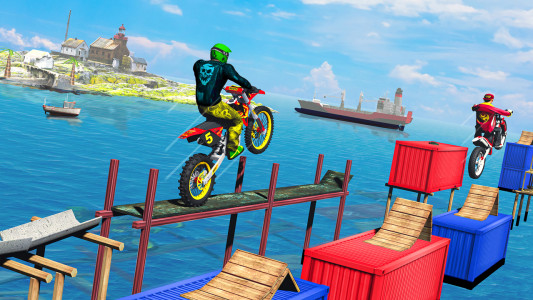 اسکرین شات برنامه Bike Games: Stunt Racing Games 2