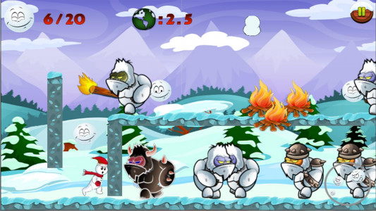 اسکرین شات بازی Snowman Run 6