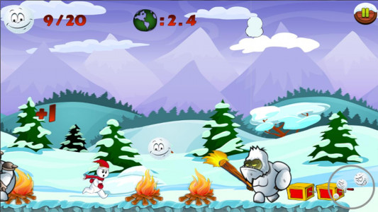 اسکرین شات بازی Snowman Run 1
