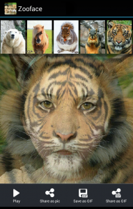 اسکرین شات برنامه Zooface - GIF Animal Morph 3
