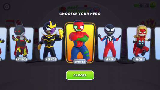 اسکرین شات 2 بازی Stick Hero: Comic Superhero