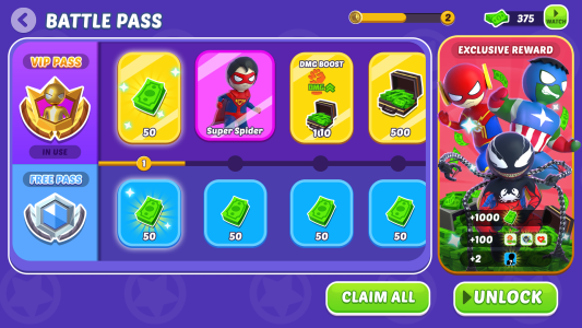 اسکرین شات 4 بازی Stick Hero: Comic Superhero