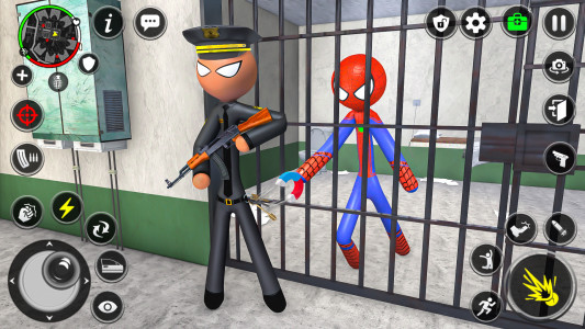اسکرین شات 1 بازی Spider Stick Hero Prison Break
