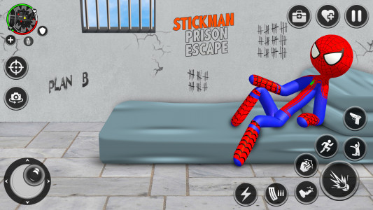 اسکرین شات بازی Spider Stick Hero Prison Break 5