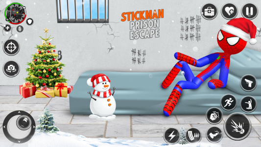 اسکرین شات بازی Spider Stickman Prison Break 3