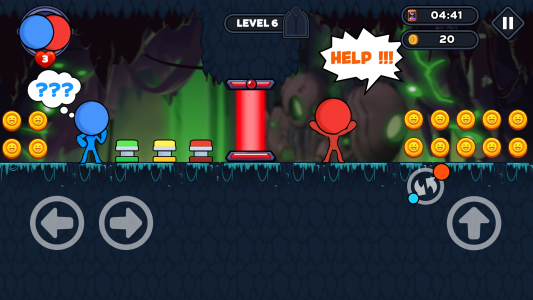 اسکرین شات 3 بازی Stick Red Blue: Horror Escape