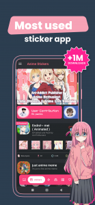 اسکرین شات برنامه Anime Stickers For WASticker 2