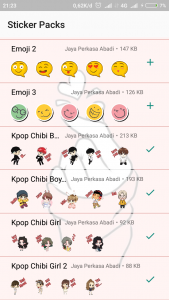 اسکرین شات برنامه Love Cute Korean Chibi Kpop Sticker 1