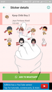 اسکرین شات برنامه Love Cute Korean Chibi Kpop Sticker 5