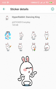 اسکرین شات برنامه WAStickerApps - Cute Bunny Sticker 5