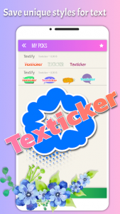 اسکرین شات برنامه Texticker, Text Sticker Maker - WAStickerApps 7