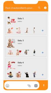 اسکرین شات برنامه 👶 Cute Baby Sticker for Whatsapp 2020 👶 4