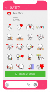 اسکرین شات برنامه 💕 New Love Stickers 2020 for Whatsapp 💕 2