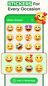 اسکرین شات برنامه Stickers Pack for WhatsApp 2