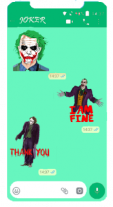 اسکرین شات برنامه 💯 Jokers Stickers For Whatsapp 2019 💯 3