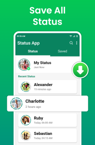 اسکرین شات 1 برنامه Save Status - Video Downloader