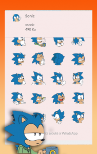 اسکرین شات برنامه 🔥 Sonic Stickers for Whatsapp 2020 3