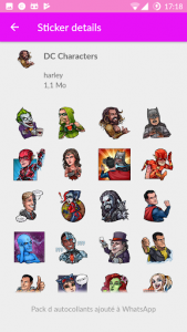 اسکرین شات برنامه Harley Quinn stickers for Whatsapp 2019 2