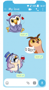 اسکرین شات برنامه WAStickerApps OWL for WhatsApp 4