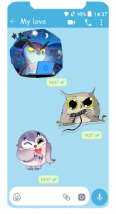 اسکرین شات برنامه WAStickerApps OWL for WhatsApp 3