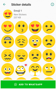 اسکرین شات برنامه WAStickerApps Emoji Stickers 😂 4