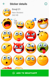 اسکرین شات برنامه WAStickerApps Emoji Stickers 😂 1