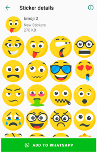 اسکرین شات برنامه WAStickerApps Emoji Stickers 😂 5
