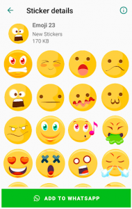 اسکرین شات برنامه WAStickerApps Emoji Stickers 😂 6
