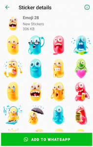 اسکرین شات برنامه WAStickerApps Emoji Stickers 😂 7