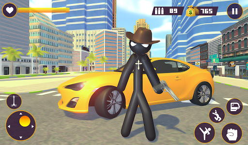 اسکرین شات بازی Stickman Criminal Gangster Mafia City 5
