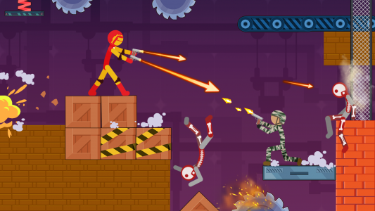 اسکرین شات بازی Stickman Destroy - Super Warri 2