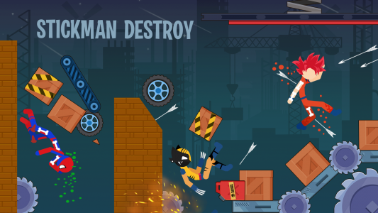 اسکرین شات بازی Stickman Destroy - Super Warri 1
