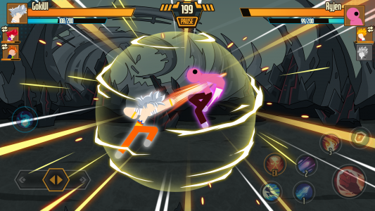 اسکرین شات 1 بازی Stickman Dragon Fight - Super