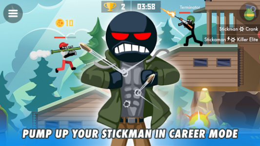 اسکرین شات بازی Stickman Combats: Multiplayer Stick Battle Shooter 2