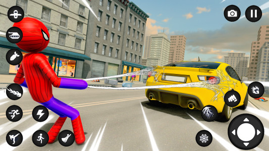 اسکرین شات 3 بازی Spider Stickman Rope Hero Game