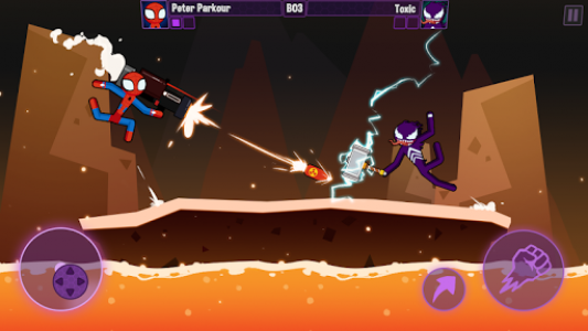 اسکرین شات بازی Stickman Fighting 2 - Supreme stickman duel 1