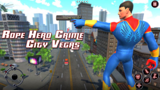اسکرین شات برنامه Rope Amazing Hero Crime City Simulator 2