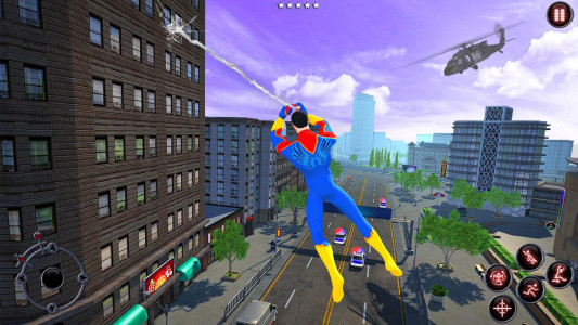 اسکرین شات برنامه Rope Amazing Hero Crime City Simulator 1