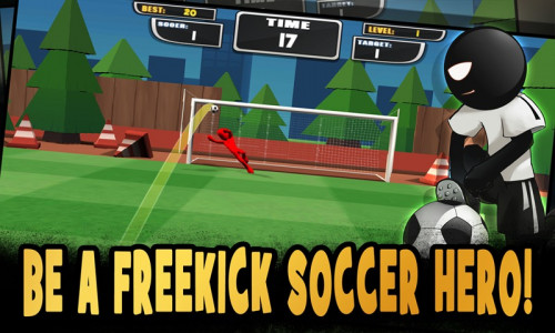 اسکرین شات بازی Stickman Freekick Soccer Hero 3