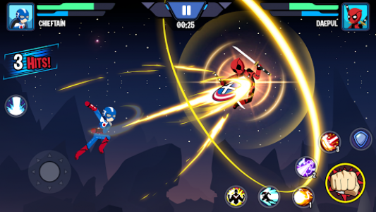 اسکرین شات بازی Stickman Superhero - Super Stick Heroes Fight 3