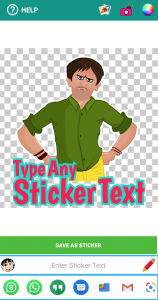 اسکرین شات برنامه Animated Stickers Maker, Text Stickers & GIF Maker 1