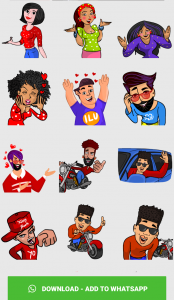 اسکرین شات 4 برنامه Animated Stickers Maker, Text Stickers & GIF Maker