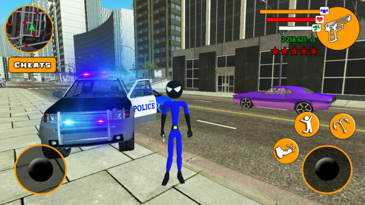 اسکرین شات برنامه US Police Stickman Hero 3