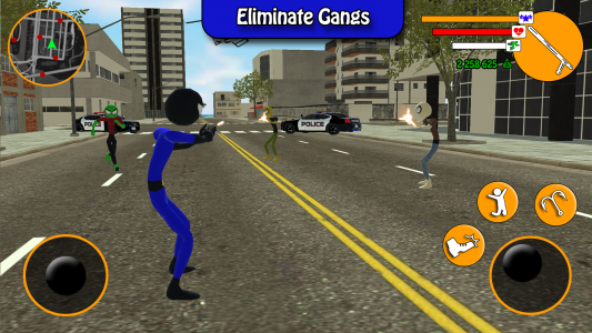 اسکرین شات برنامه US Police Stickman Hero 5