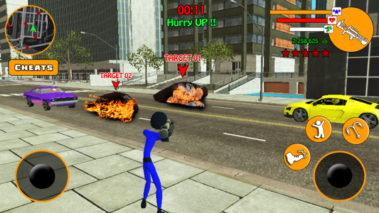 اسکرین شات برنامه US Police Stickman Hero 2