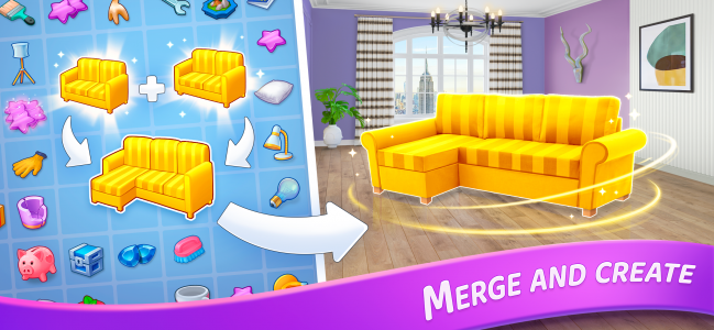 اسکرین شات بازی Merge Design: Home Makeover 2